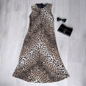 Zara Sleeveless Satin Effect Dress ZW Collection